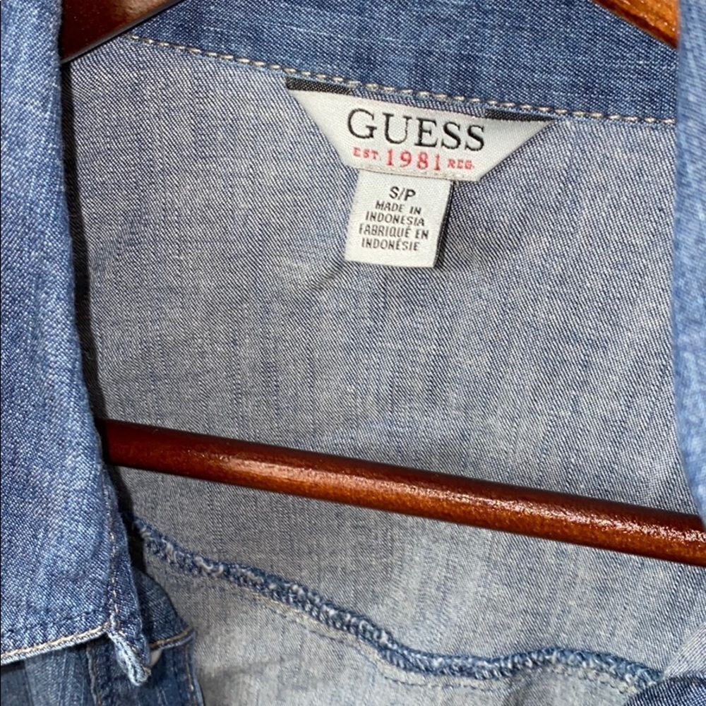 Guess Jean Button Up - Picture 2 of 5